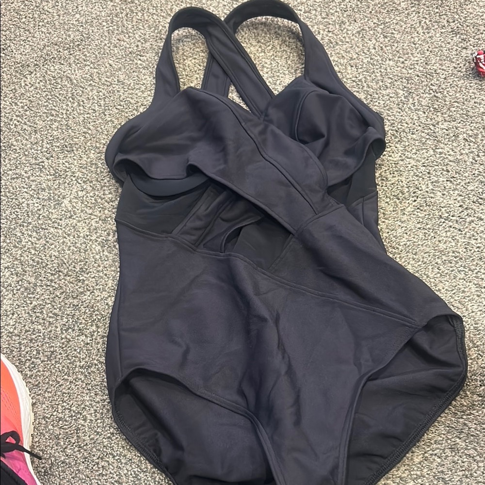 Miraclesuit Black One-Piece Swimsuit with Racerback Design